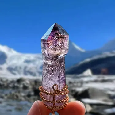 Super Seven Amethyst Pendant · view 1