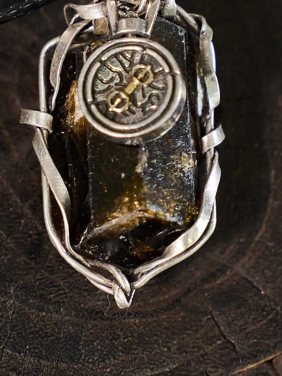 Black Tourmaline Vajra Necklace