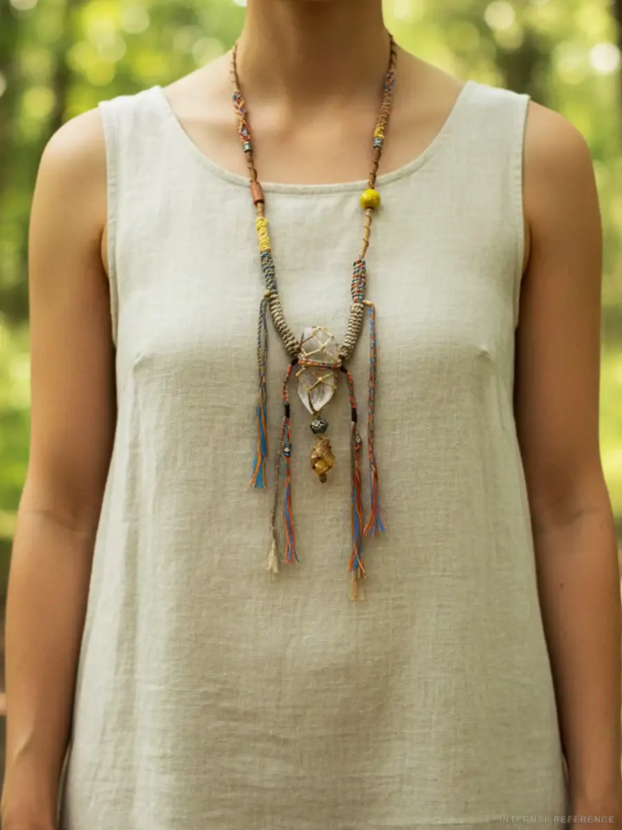 Clear Quartz Guardian Thread Necklace