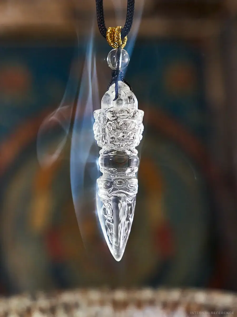 Clear Quartz Vajra Pendant