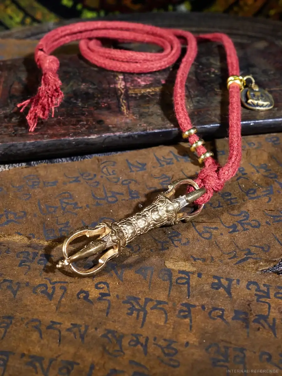 Brass & Thokcha Vajra Necklace