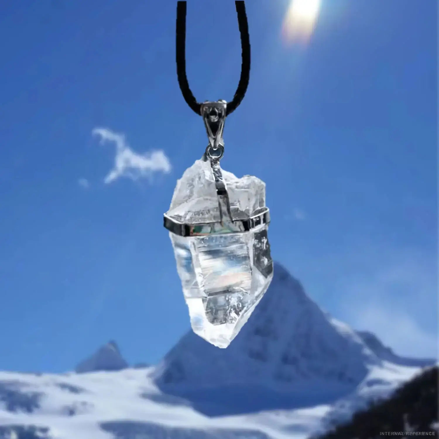 Clear Quartz & Sterling Silver Necklace