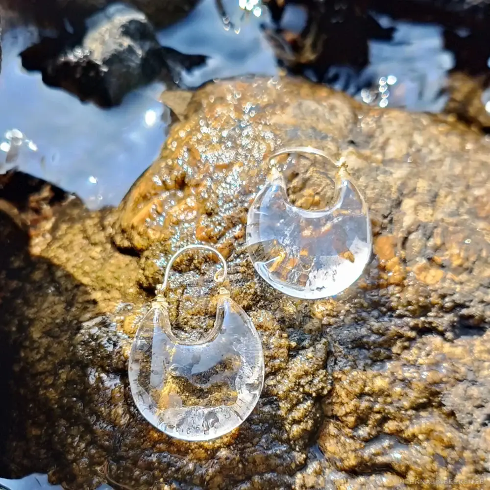 Clear Quartz Drop Earrings