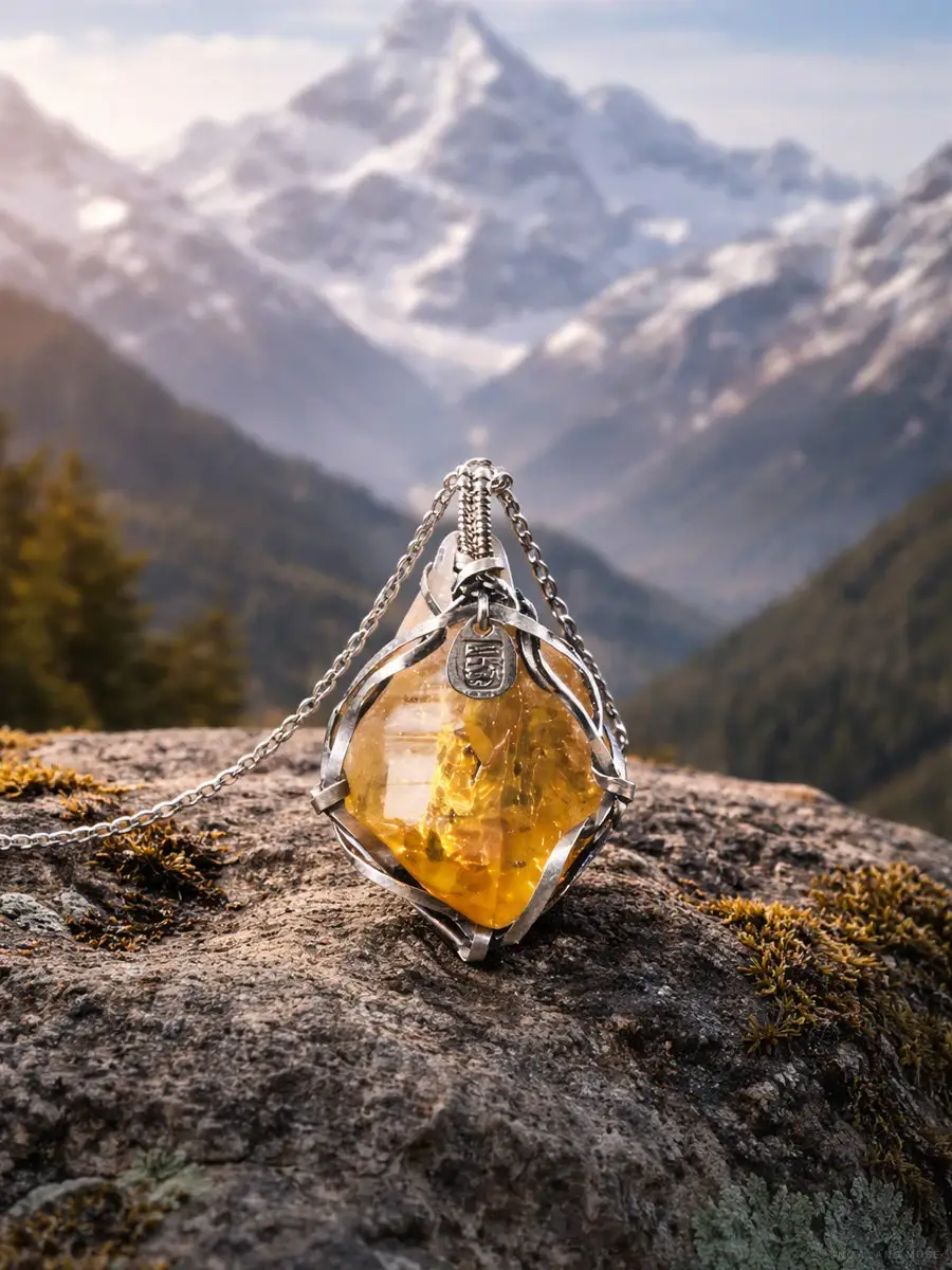 Citrine & Sterling Silver Necklace