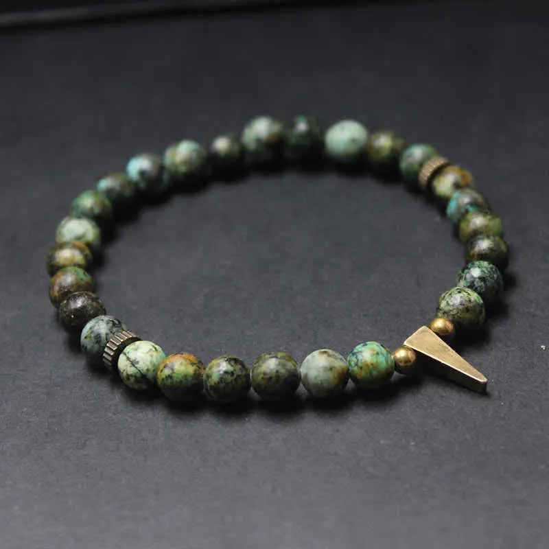 Turquoise-Tone & Copper Balance Bracelet · view 1