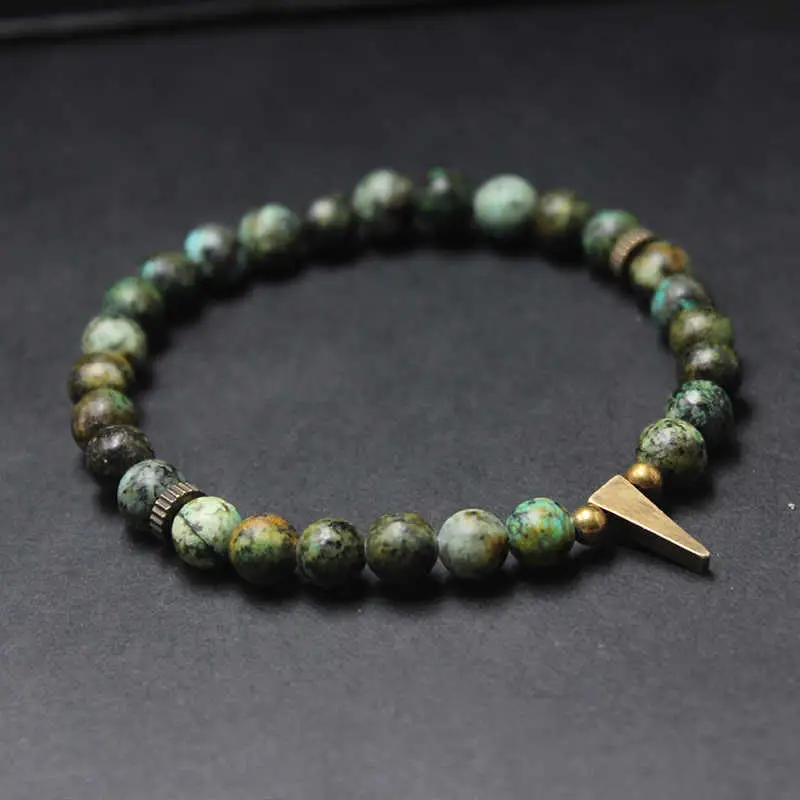 Turquoise-Tone & Copper Balance Bracelet