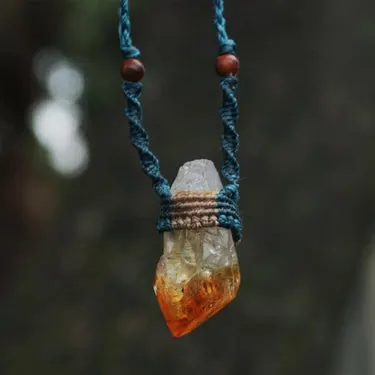 Citrine Crystal Pendant · view 1
