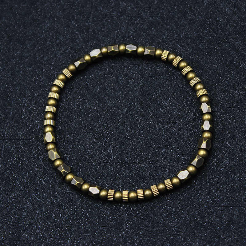 Irregular Distressed Copper & Brass Bracelet