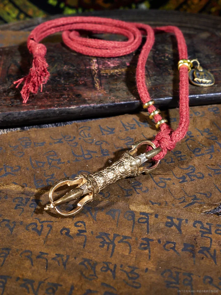 Brass & Thokcha Vajra Necklace