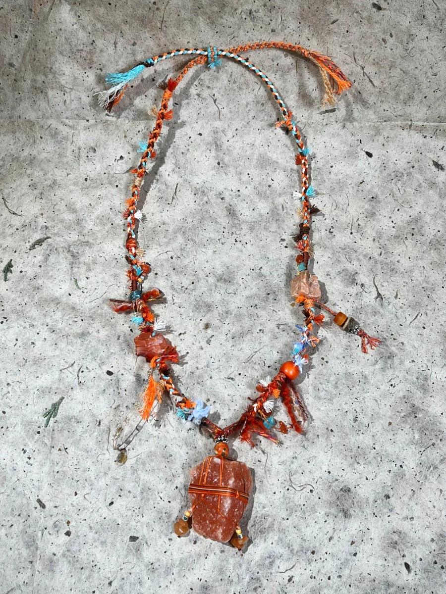 Clear Quartz, Citrine & Carnelian Necklace