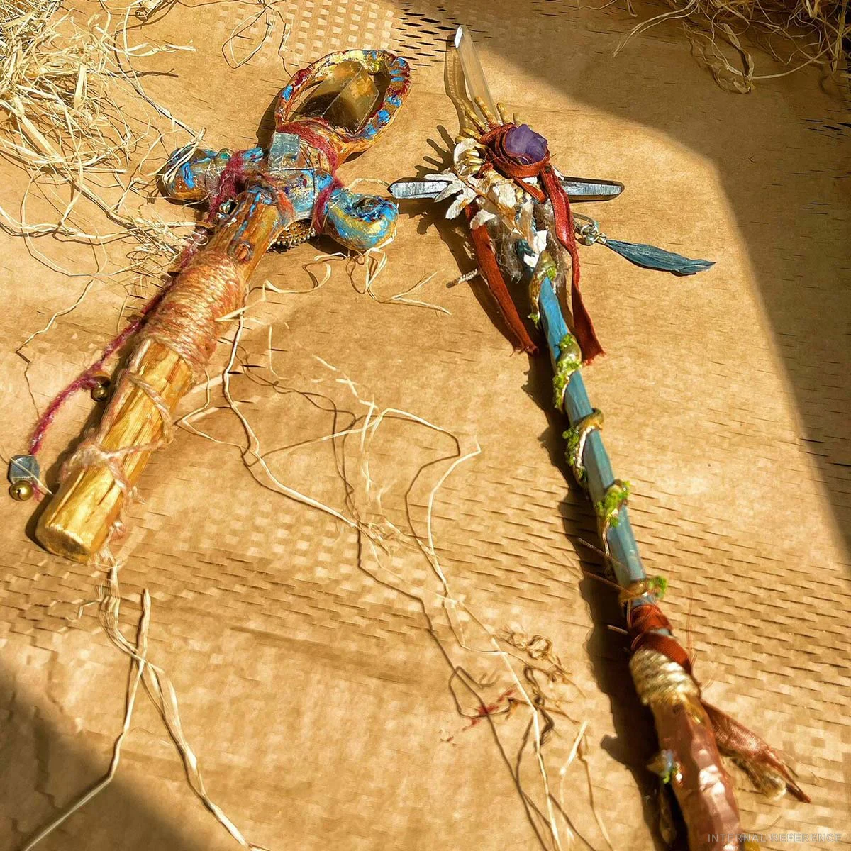 Tibetan Quartz & Textile Cord Jewelry Accessory