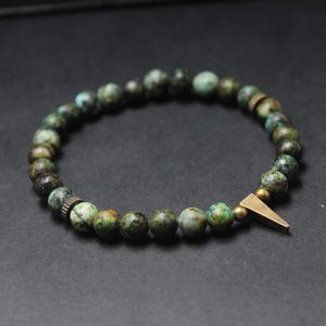 Snowland Muse Vintage Distressed Design Turquoise Copper Balance Bracelet