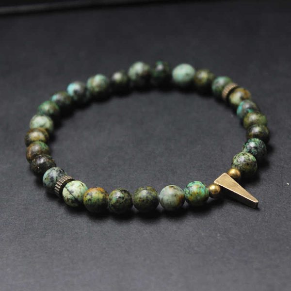 Snowland Muse Vintage Distressed Design Turquoise Copper Balance Bracelet