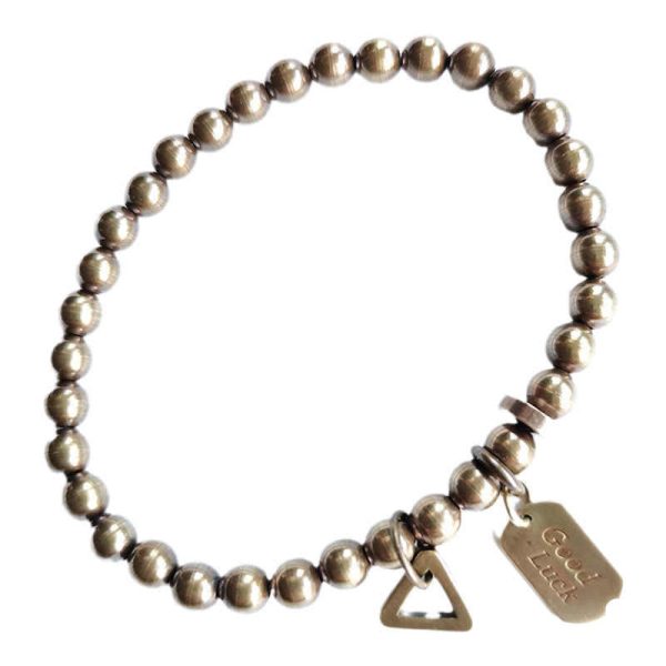 Snowland Muse Retro Pure Copper Brass Luck Bracelet - Image 10