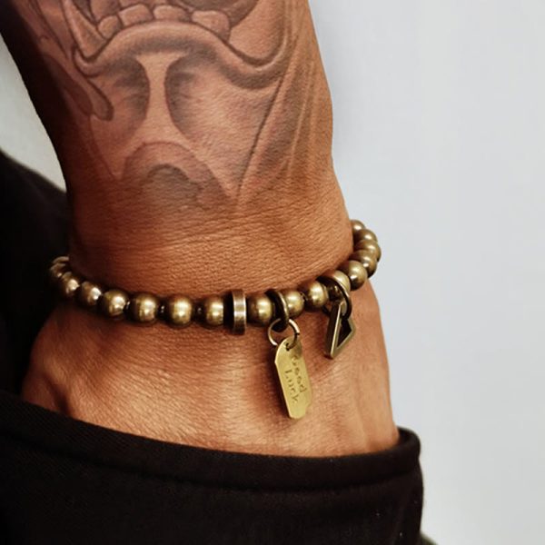 Snowland Muse Retro Pure Copper Brass Luck Bracelet - Image 9