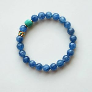 GUARDIAN OF SERENITY KYANITE AND TURQUOISE BRACELET