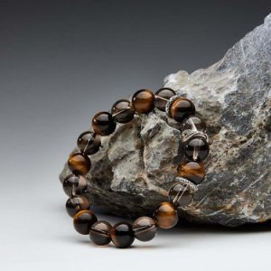 GUARDIAN OF WEALTH TIGER'S EYE SILVER BRACELET